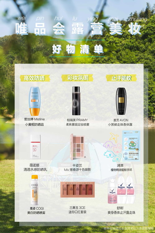 露營(yíng) 成美妝潮流新密碼,多款唯品會(huì)戶外美妝護(hù)膚產(chǎn)品銷量翻倍